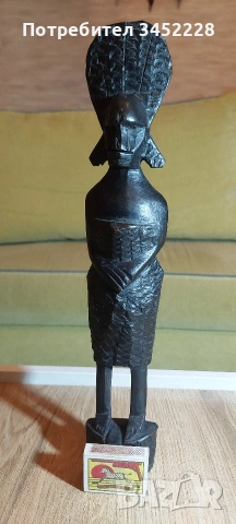 Дърворезба статуетка Африка за ценители 36см , снимка 6 - Статуетки - 53865105