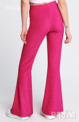 Цикламен Панталон С Брокат, снимка 3 - Панталони - 40501337
