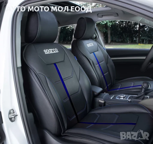 Универсална подложка за седалка Sparco - Черно/Синьо., снимка 3 - Аксесоари и консумативи - 51421071