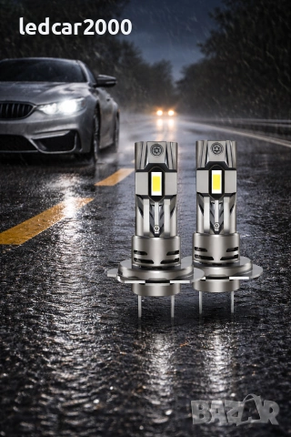 Лед Крушки Mini H7 + Подарък, снимка 6 - Аксесоари и консумативи - 39018771