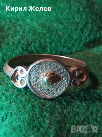 СТАРИНЕН МАЙСТОРСКА ИЗРАБОТКА СРЕБЪРЕН ПРЪСТЕН 19363, снимка 5 - Антикварни и старинни предмети - 31543717