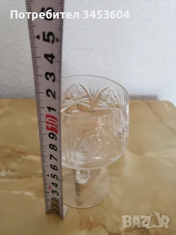 Кристални чаши, снимка 2 - Антикварни и старинни предмети - 38853216