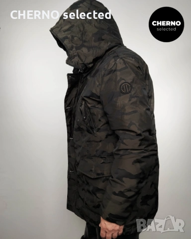 ADHOC 1959 • THE BOLD PARKA мъжко камуфлажно пухено яке с качулка / парка – размер L•XL, снимка 5 - Якета - 53395329