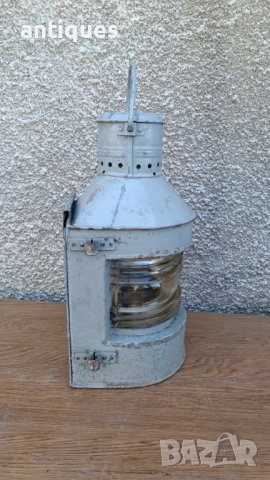 Голям стар нафтов корабен фенер - Made in Poland- 1960 година, снимка 7 - Антикварни и старинни предмети - 41312823