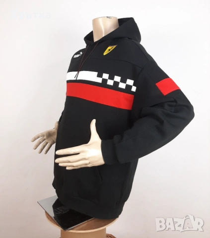 Puma x Ferrari - Оригинален мъжки суитшърт размер L, снимка 3 - Суичъри - 53392800