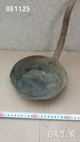 кован бакърен меден тиган , снимка 3 - Антикварни и старинни предмети - 49762196