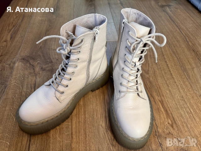 Кожени кубинки Steve Madden Skylar, снимка 9 - Дамски боти - 52955185