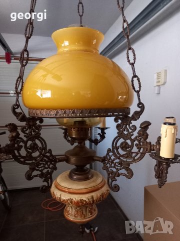 Ретро полилей с бронзов обков , снимка 3 - Полилеи - 41341074