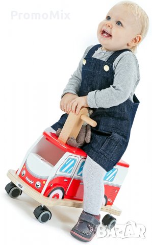 Детска количка за каране Tidlo Ride on Camper Van T-0120 балансьор кемпер ван ездач проходилка