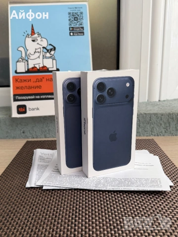 НОВ! 256Gb *ЛИЗИНГ* iPhone 17 Pro Max Deep Blue 36М ГАРАНЦИЯ