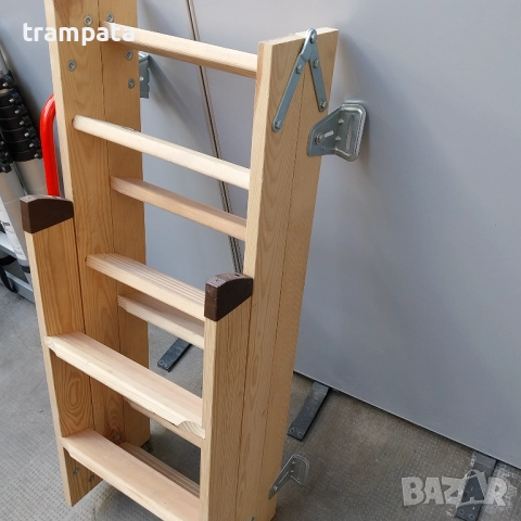 НАЙ ДОБРАТА ОФЕРТА НОВА Дървена сгъваема таванска стълба 2,5м , снимка 3 - Други инструменти - 52930054