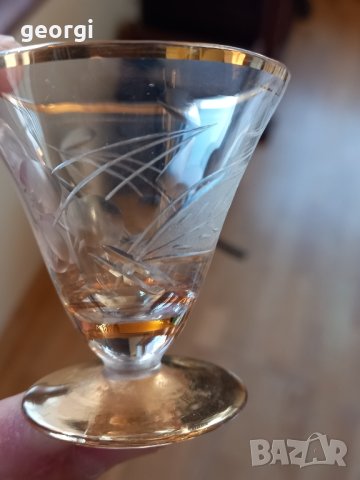 гравирани чаши за ракия със златен кант, снимка 8 - Чаши - 44348223