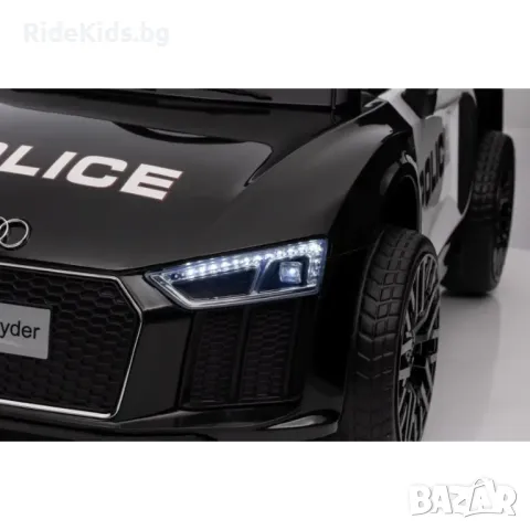 Audi R8 12V – Полицейска детска акумулаторна кола, EVA гуми, снимка 8 - Детски велосипеди, триколки и коли - 50418834