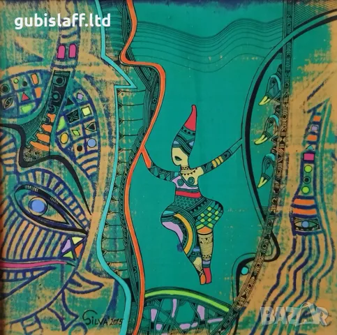 Картина, без заглавие, худ. Силва Бъчварова, 2015 г., снимка 2 - Картини - 47581972