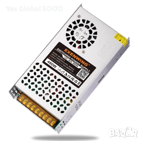 Импулсно захранване 12V 40A 480W AC/DC за LED