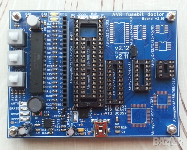 Atmel AVR FuseBit Doctor програматор (всичко в едно) ATmega ATtiny Microchip, снимка 2 - Друга електроника - 53032676