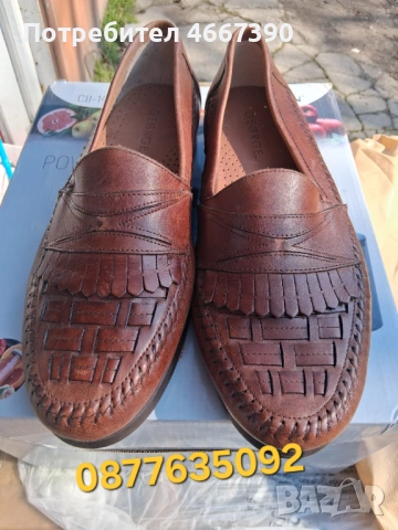 Елегантни Бразилски мъжки обувки от естествена кожа тип Мокасини