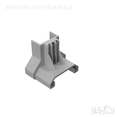 Крайна капачка Сива за трапецовидни метални покриви ClickFit EVO за монтаж на соларни системи, снимка 1