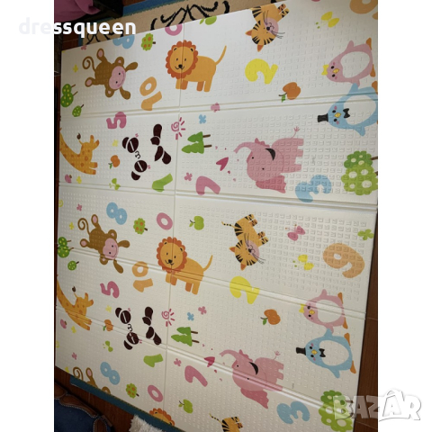 4143 Сгъваемо детско килимче за игра, топлоизолиращо 180x150x1cm, снимка 6 - Други - 44615616