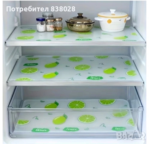Подложки за хладилник с лимонов дизайн – комплект 4 броя