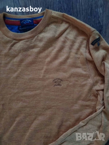 paul and shark supermelange cool touch - страхотен мъжки пуловер Л КАТО НОВ, снимка 6 - Пуловери - 52818580