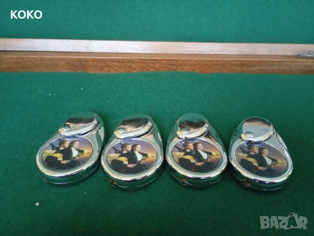 Метална запалка с изображение от филма Титаник, снимка 3 - Запалки - 52344242