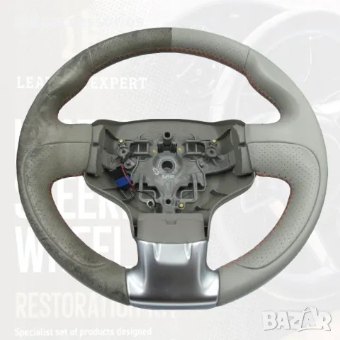 	Комплект за възстановяване на Сив кожен волан Leather Expert Steering Wheel Restoration Kit – 4х50м, снимка 7 - Аксесоари и консумативи - 48123306