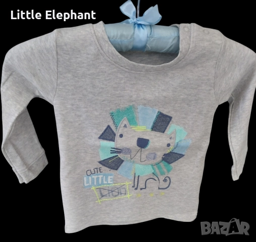 Блузка с дълъг ръкав за 12-18 мес момченце,лъвче"Cute little",Англия/нова