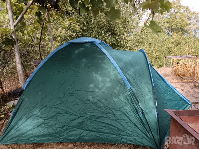 Двуслойна голяма палатка Фан камп , снимка 2 - Палатки - 51866244