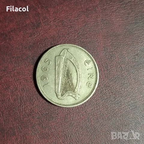Ирландия 2 шилинга (флорин), 1965 г., снимка 2 - Нумизматика и бонистика - 52774898