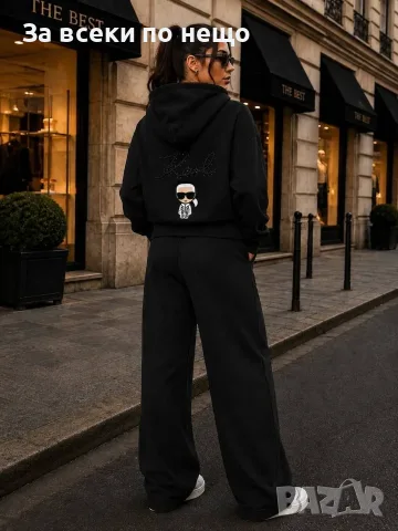 Karl Lagerfeld Дамски Спортен Комплект🔝Дамски Спортен Екип Карл Лагерфелд - 2 Цвята Код A1808, снимка 4 - Спортни екипи - 55746323