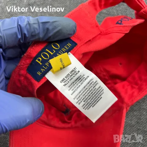 Polo Ralph Lauren Шапка С Козирка Червена One Size OSFA, снимка 4 - Шапки - 55848323