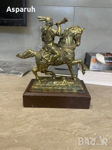 Стара бронзова фигура, снимка 3 - Антикварни и старинни предмети - 52918288