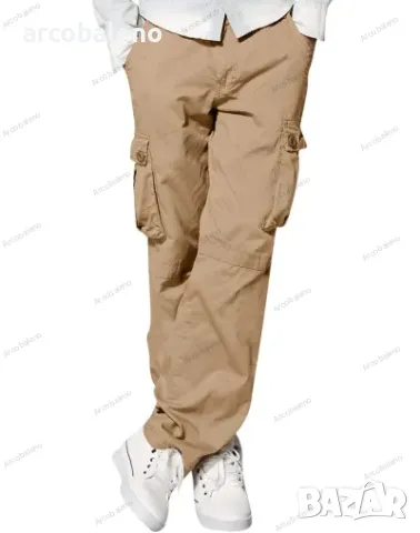 Мъжки свободни ежедневни прави карго панталони с няколко джоба, 5цвята , снимка 14 - Панталони - 47792981