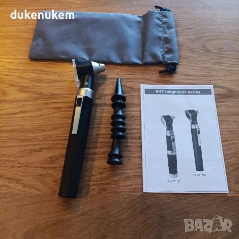 Отоскоп комплект - ушен инструмент с LED светлина и 3x увеличение, снимка 7 - Уреди за диагностика - 53042058