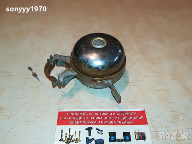 РЕТРО ЗВЪНЕЦ ВНОС шВЕИЦАРИЯ 0703221747, снимка 3 - Антикварни и старинни предмети - 36025971