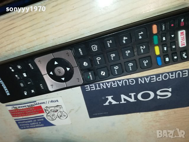 TELEFUNKEN NETFLIX REMOTE-ВНОС SWISS 3107231840, снимка 4 - Дистанционни - 41715553