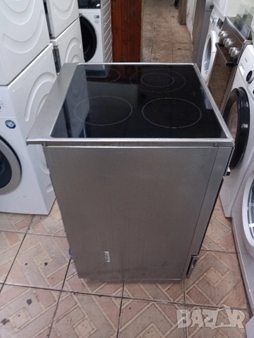 Иноксова свободно стояща печка с керамичен плот Бош Bosch с две години гаранция!, снимка 3 - Печки, фурни - 53001933