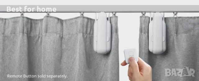 Смарт устройство за пердета и щори SwitchBot Curtain 3- корниз (U Rail), снимка 7 - Пердета и завеси - 48477364