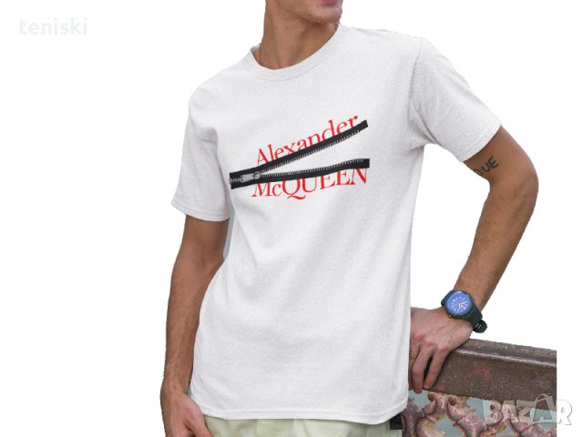 Тениска Alexander McQueen принт 8 модела, снимка 7 - Тениски - 41825462