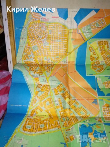 БУРГАС - ПЛАН - УКАЗАТЕЛ - Юли 1990 г. СТАРА СГЪВАЕМА ДЖОБНА КАРТА ПЪТЕВОДИТЕЛ 35478, снимка 4 - Други ценни предмети - 39418666