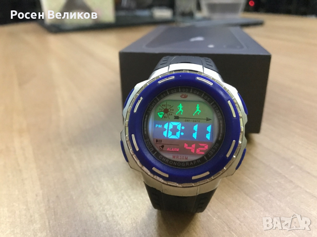 Цифров часовник Cheng Qiang с хронограф, снимка 2 - Водоустойчиви - 36502537