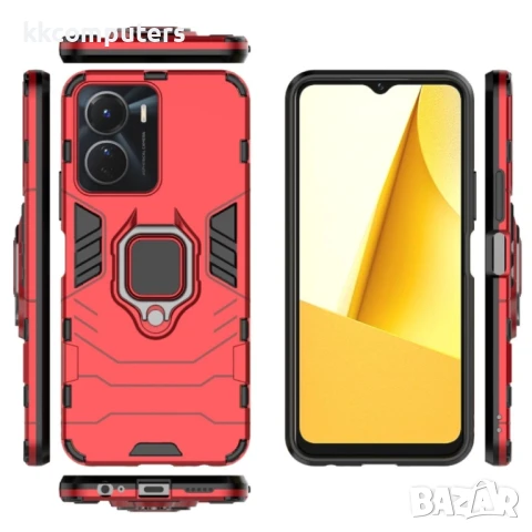 vivo Y16 4G Удароустойчив Ring Holder Калъф и Протектор, снимка 5 - Калъфи, кейсове - 50741872