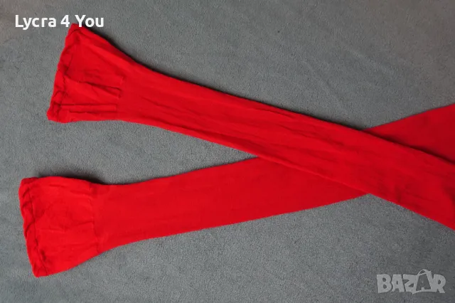 S/M дамски червени чорапи 20 ден с дължина до коляното, снимка 2 - Бельо - 47625692