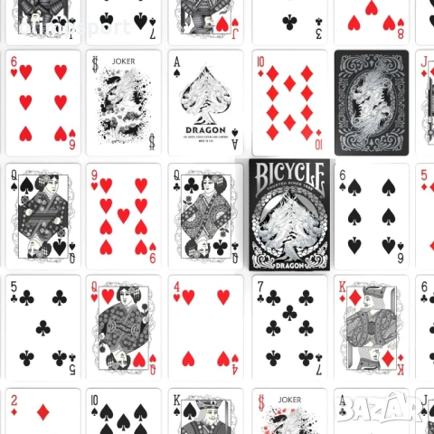 Карти за игра Bicycle Black Dragon , снимка 2 - Карти за игра - 51226883