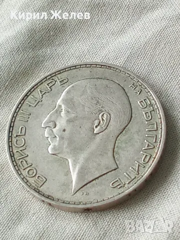 Българска царска сребърна монета 100 лева 1937 година цар Борис трети 27088, снимка 4 - Нумизматика и бонистика - 56057475