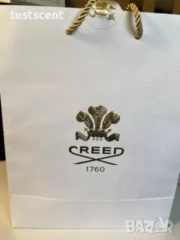 Празна бутикова подаръчна торба Creed - бяла 31x21cm торбичка, снимка 8 - Чанти - 34662623