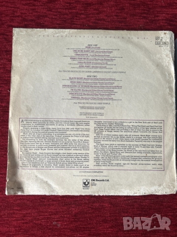 грамофонна плоча на рок групата Deep Purple – компилацията „The Deep Purple Singles A's & B's, снимка 3 - Грамофонни плочи - 55775080