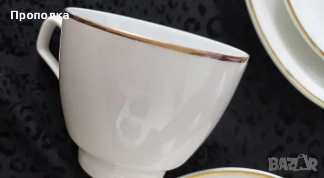 Ефирен, снежен сервиз за кафе/чай прозиращ "Vohenstrauss'' Johann Seltmann , снимка 10 - Сервизи - 49032224