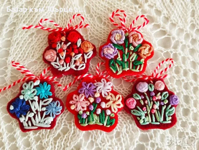 Бродирани мартеници 2025, снимка 2 - Други - 48914118